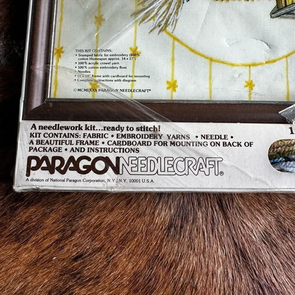 Vintage 70’s Paragon Needlcraft Kit 0429 A Women’s Work New In Box